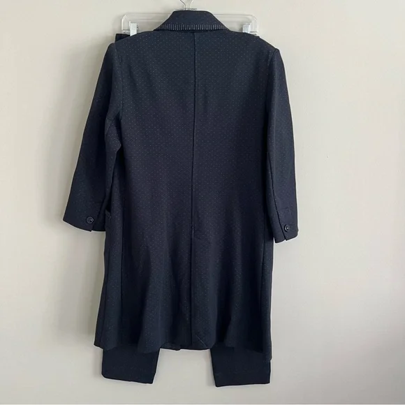 CAbi Two Piece Matching Set Jacket and Pants Navy Dot Print Women's Small - Picture 8 of 15